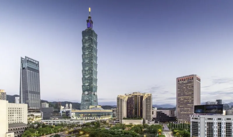 Khách sạn Grand Hyatt sừng sững cạnh Tháp Taipei 101