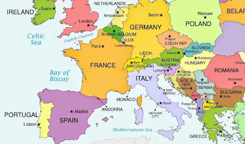 Nước Đức gần với Pháp, Ý, Hà Lan...