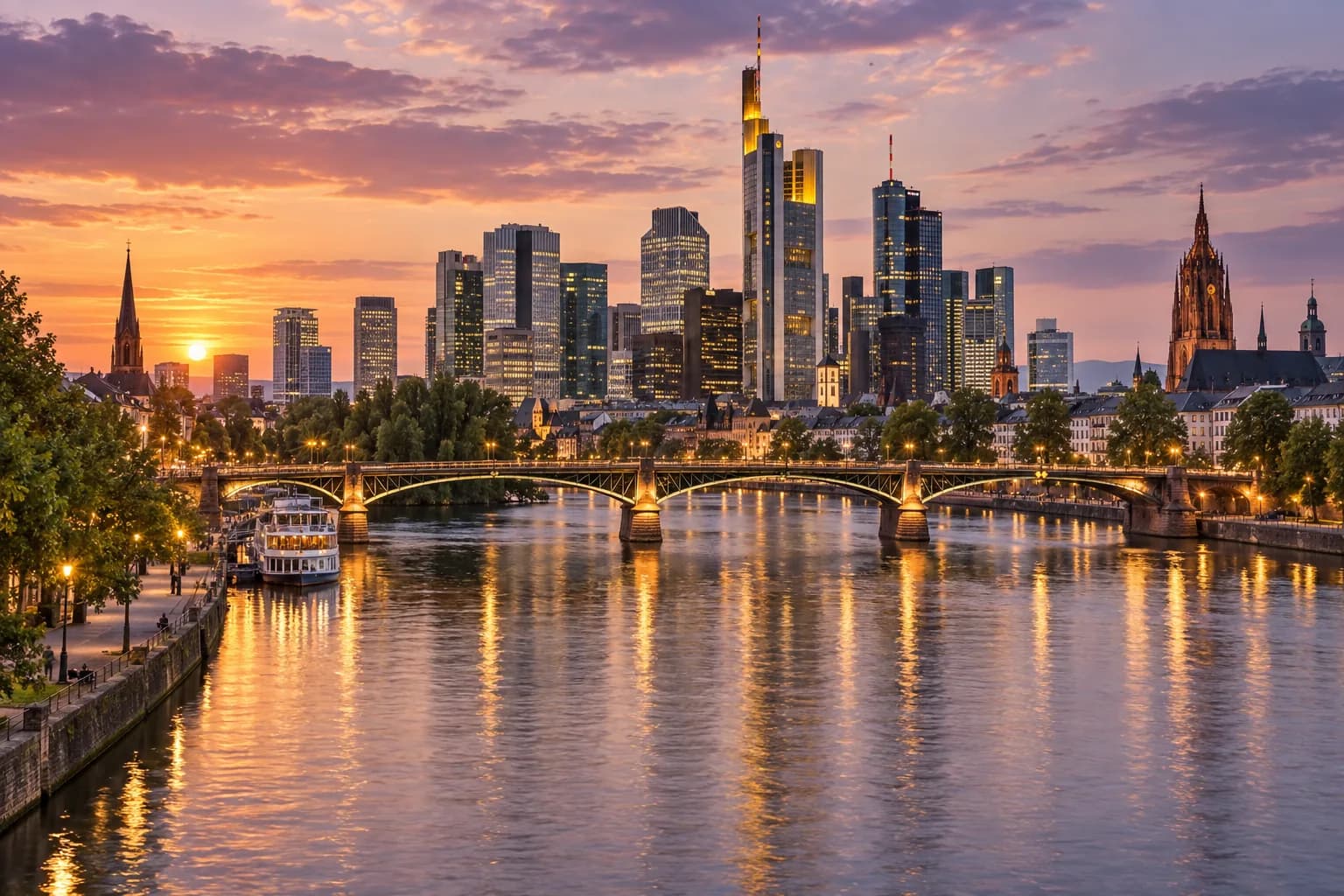 Khung cảnh thành phố Frankfurt