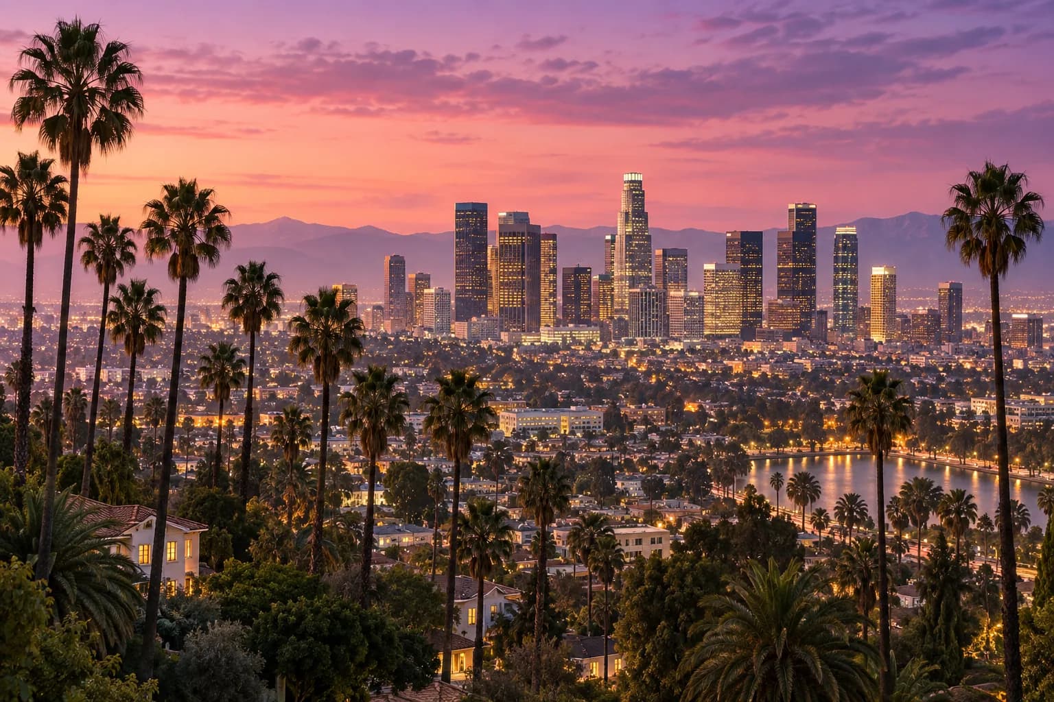 Khung cảnh thành phố Los Angeles