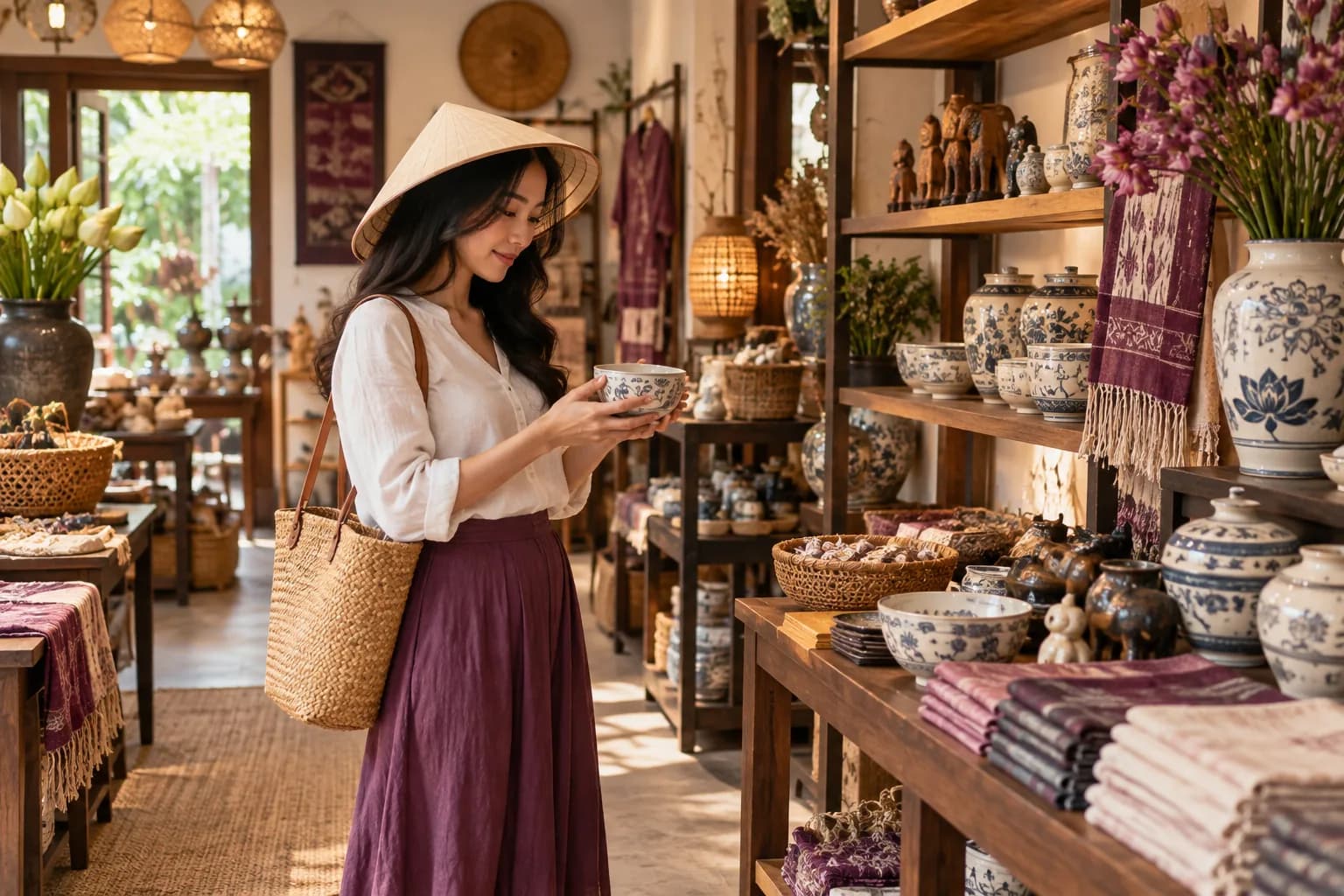 Chọn quà lưu niệm trong chuyến đi — ảnh minh họa