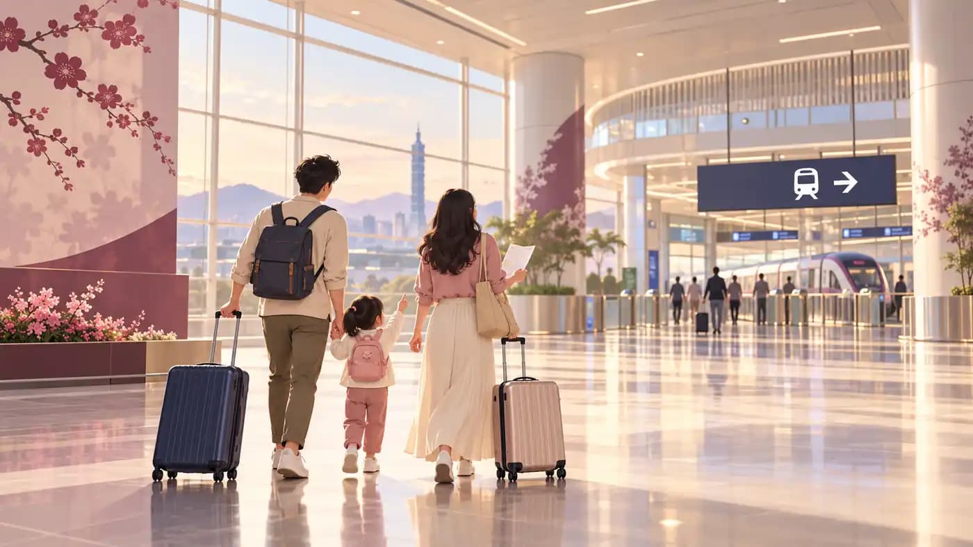 Đến Đài Bắc với trẻ nhỏ: chọn giờ đến và cách đi từ sân bay