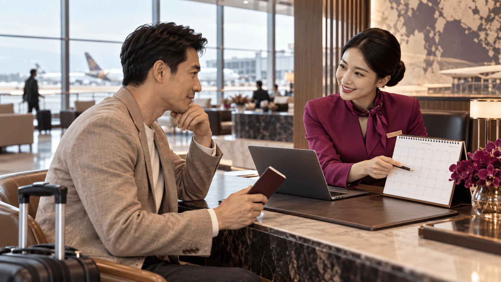 Tư vấn thay đổi hành trình — ảnh minh họa