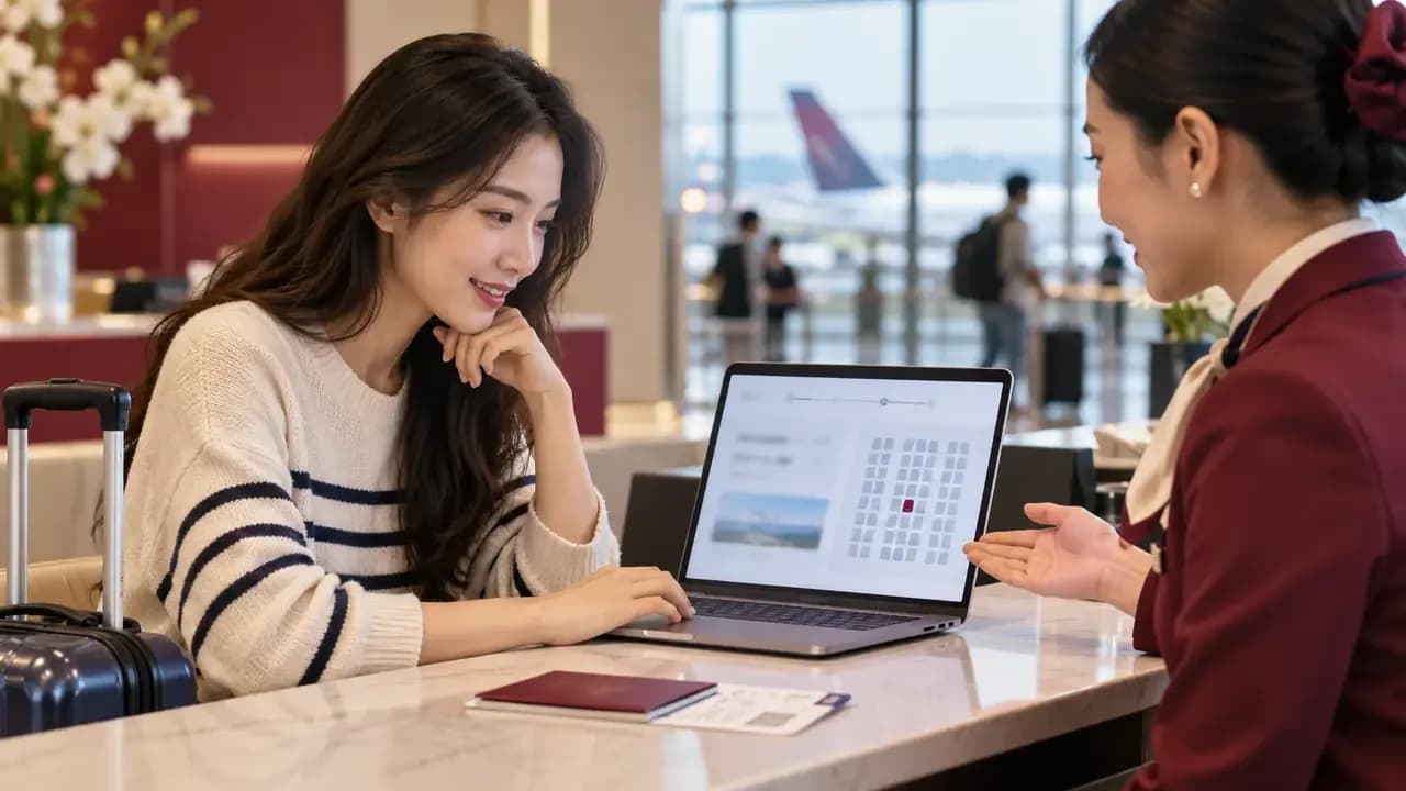 Đổi ngày vé China Airlines kiểm tra lại chỗ ngồi thế nào? — hình minh họa