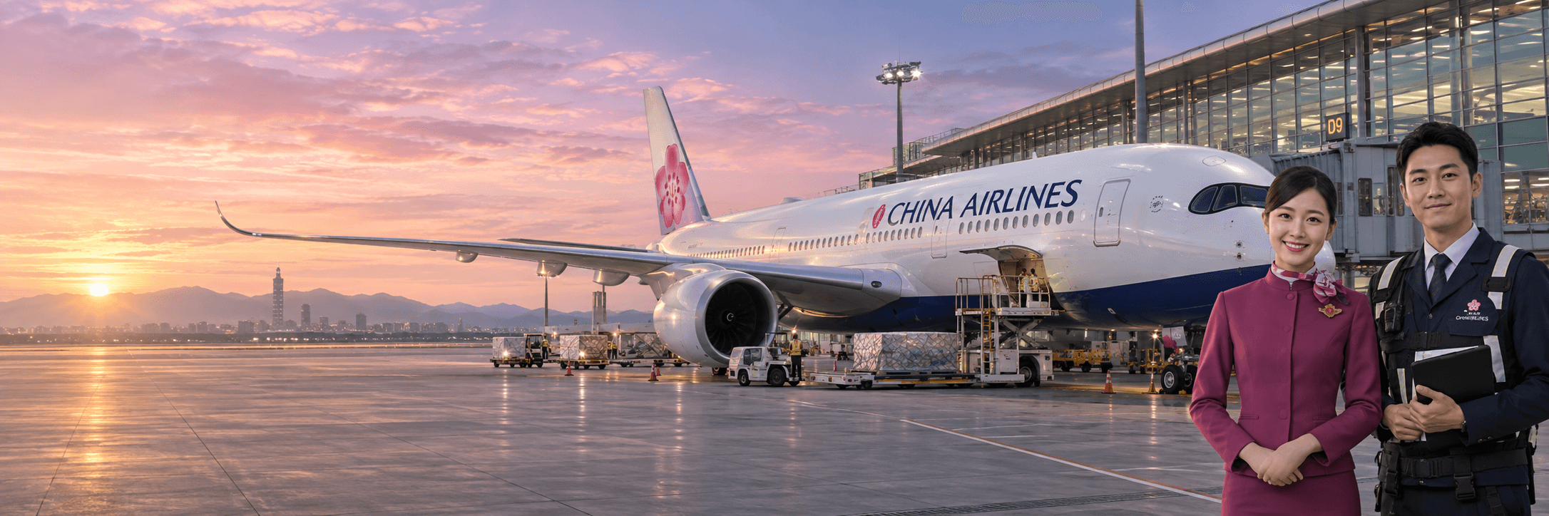 Máy bay và hành trình China Airlines — ảnh minh họa